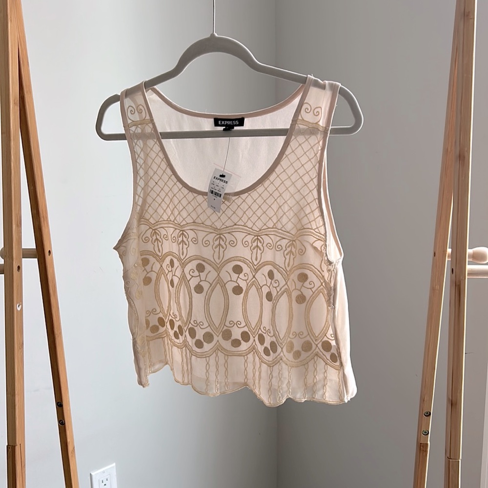 Sequin Crop Top NWT